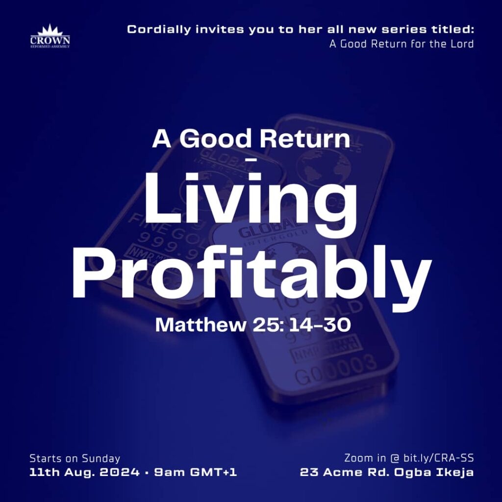 A Good Return – Living Profitably