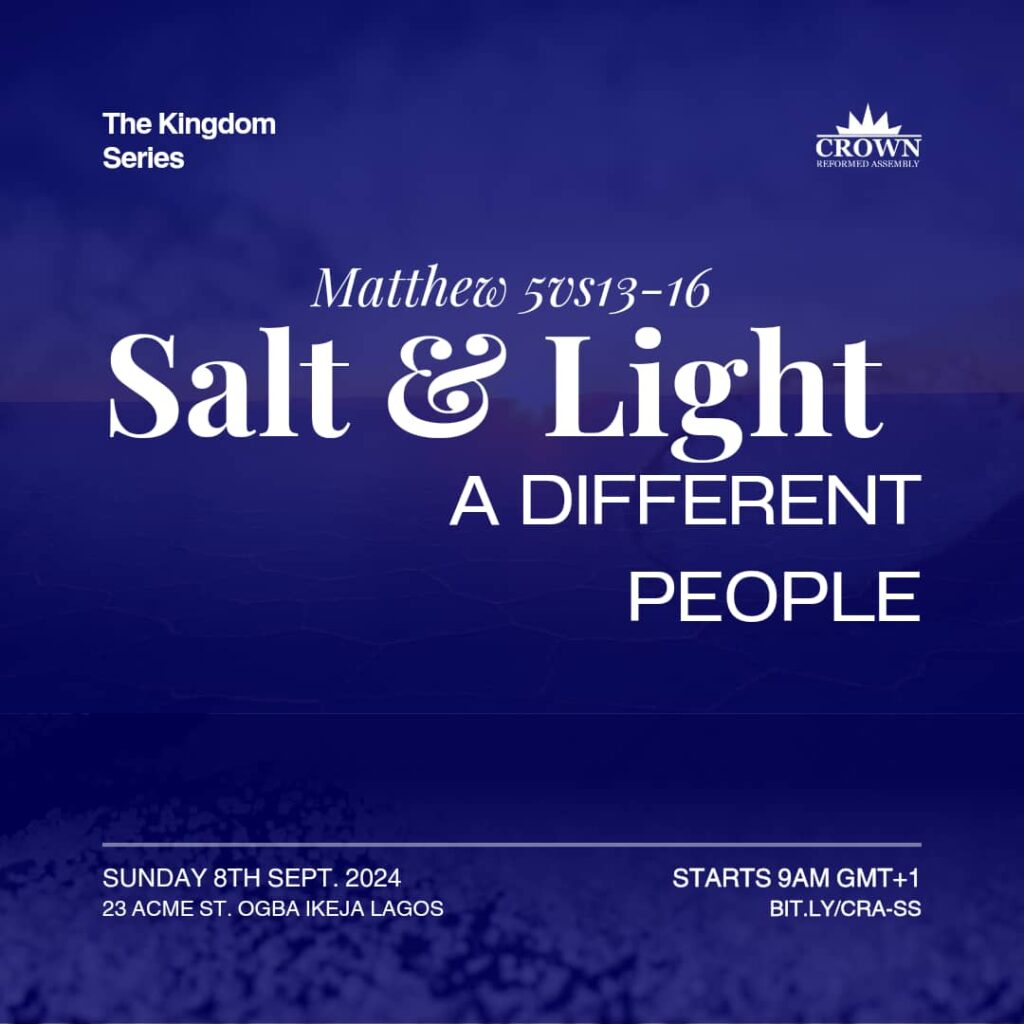 Salt and Light -A  Different People