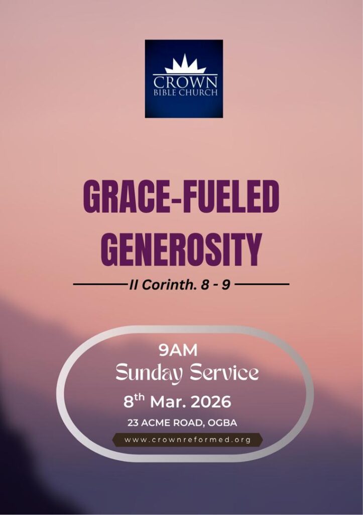 Grace Fueled Generosity